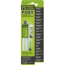 1x 98425 PETEC POXY 24ML 2K 2 KOMPONENTEN-KLEBSTOFF KLEBER TRANSPARENT UNIVERSAL