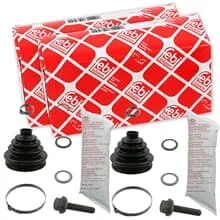 2x FEBI ACHSMANSCHETTENSATZ VORDERACHSE für VW PASSAT B5 AUDI 100 C4 A4 B5 A6
