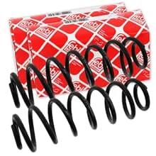 2x FEBI FAHRWERKSFEDER HINTEN für VW GOLF 4 BORA CADDY 2 SEAT LEON TOLEDO 2