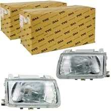 2x TYC H4 HAUPTSCHEINWERFER LINKS+RECHTS für VW POLO III 6N1 94-99 MIT LWR