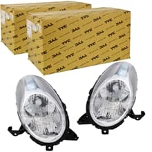 2x TYC H4 SCHEINWERFER LINKS+RECHTS für NISSAN MICRA III K12C AB 11/07 FACELIFT