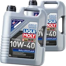 2x5 L LIQUI MOLY 1092 ÖL MOTORÖL 10W40 MOs2 LEICHTLAUF API SL ACEA A3 B4