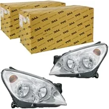 2xTYC H7/H1 SCHEINWERFER LINKS+RECHTS LWR MIT MOTOR für OPEL ASTRA H FACELIFT 07