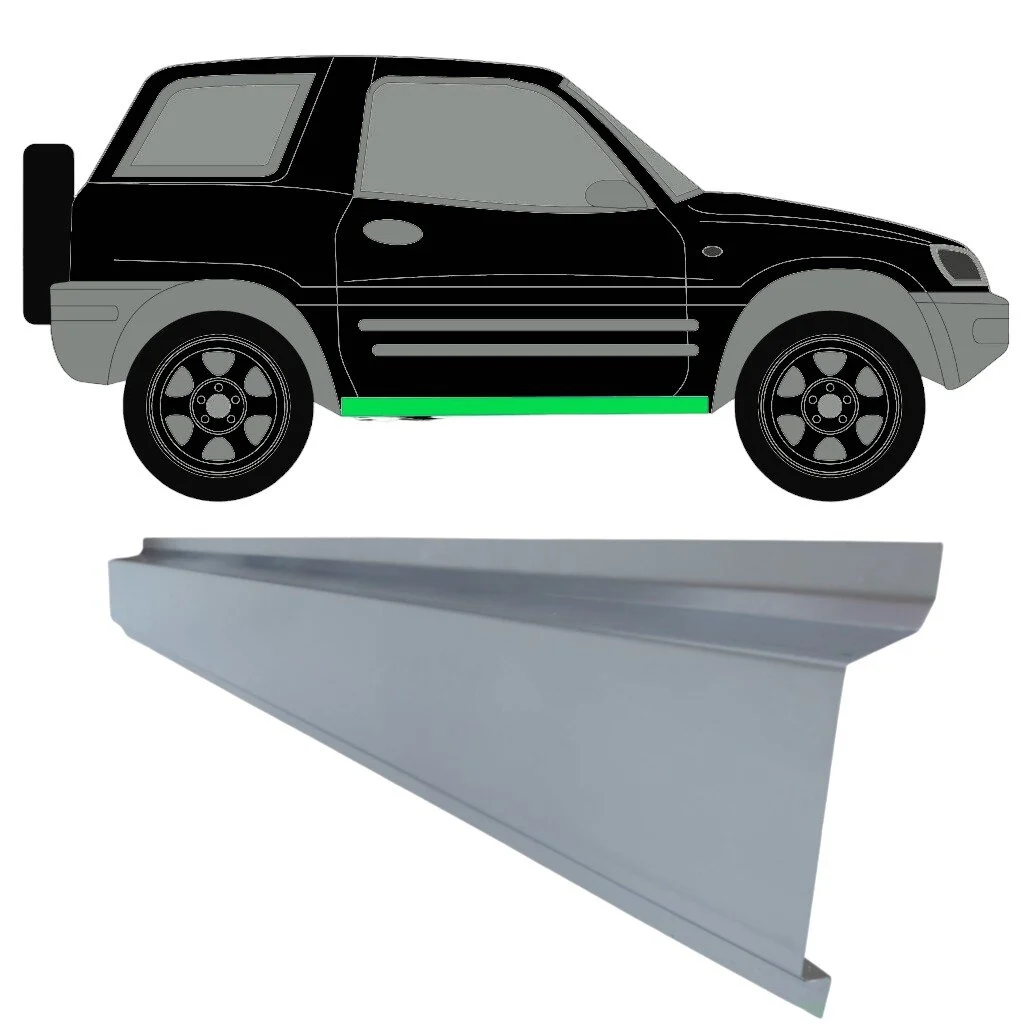 3 Tür Innen Schweller Blech für Toyota Rav4 1994 - 2000