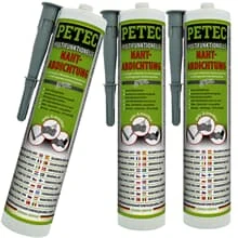 3x 310mL PETEC MULTIFUNKTIONELLE NAHTABDICHTUNG GRAU SCHWEIßNAHT VERSIEGELN