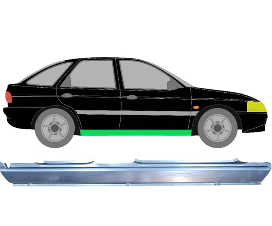 5 Tür Voll Schweller Blech für Ford Escort 1995 - 2000 rechts