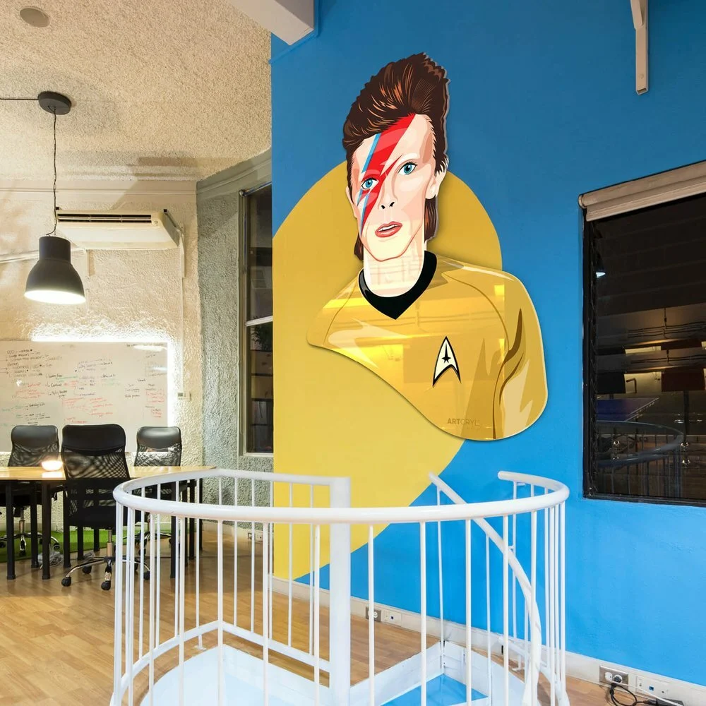 Acrylglas Pop Art Wandbild Acrylbild Artcryl Beam Me Up Motiv