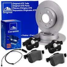 ATE BREMSSCHEIBEN 280mm + CERAMIC BELÄGE HINTEN passend für BMW X1 F48 + X2 F39