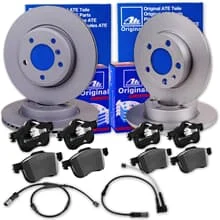 ATE BREMSSCHEIBEN + BELÄGE VORNE + HINTEN passend für BMW 1er F40 2er F44 F46