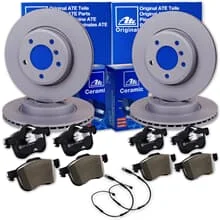 ATE BREMSSCHEIBEN + CERAMIC VORNE+HINTEN passend für BMW 3er F30 F31 4er F32 F33
