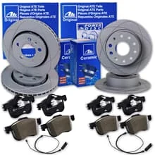 ATE PowerDisc BREMSSCHEIBEN+CERAMIC BELÄGE VORNE+HINTEN passend für MINI R50-R53