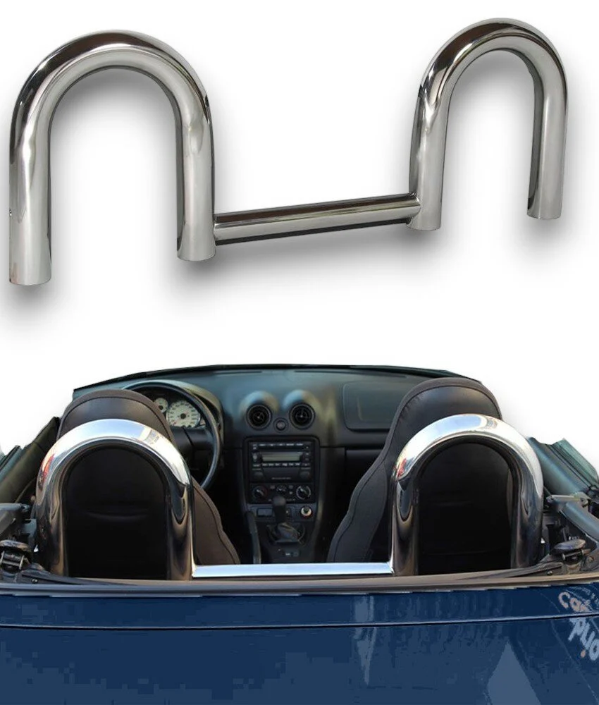 Überrollbügel für Mazda MX-5 NA & NB Model B (1989-1997) Chrom
