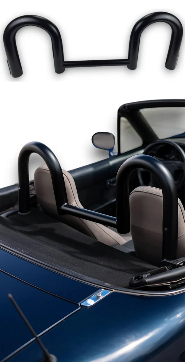 Überrollbügel für Mazda MX-5 NA & NB Model B (1989-1997) schwarz matt