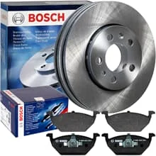 BOSCH BREMSSCHEIBEN 256mm + BELÄGE VORNE passend für AUDI A1 VW POLO 6R 9N FABIA