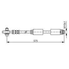 BOSCH BREMSSCHLAUCH VORDERACHSE PASSEND FÜR AUDI A3 TT VW NEW | 1 987 476 172