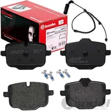 brembo BREMSBELÄGE + WARNKONTAKT HINTEN passend für BMW 5er F10 Limousine
