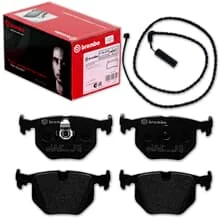 brembo BREMSBELÄGE + WARNKONTAKT HINTEN passend für BMW X3 E83 Bj. 2003 - 2010