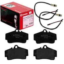 brembo BREMSBELÄGE + WARNKONTAKTE HINTEN für PORSCHE BOXSTER CAYMAN 986 987