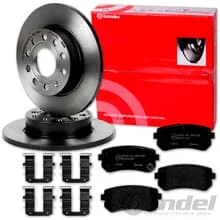 brembo BREMSSCHEIBEN 262mm + BELÄGE HINTEN passend für HYUNDAI ix35 nur 2WD