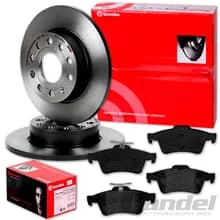 brembo BREMSSCHEIBEN 271mm + BELÄGE HINTEN passend für FORD FOCUS 3 III MK3