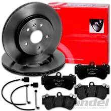 brembo BREMSSCHEIBEN 330mm + BELÄGE VORNE passend für PORSCHE CAYENNE 9PA / 955