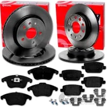 brembo BREMSSCHEIBEN 336mm + BELÄGE VORNE + HINTEN für FORD FOCUS 2 RS + RS 500