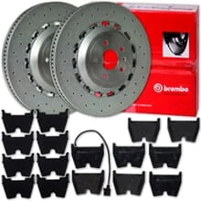 brembo BREMSSCHEIBEN 370mm + BELÄGE VORNE für AUDI A3 RS3 8V Limo + Sportback
