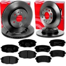 brembo BREMSSCHEIBEN + BELÄGE VORNE + HINTEN für HYUNDAI i30 FD Limo + Kombi
