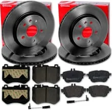 brembo BREMSSCHEIBEN + BELÄGE VORNE+HINTEN für MERCEDES E-KLASSE W213 W238 C257