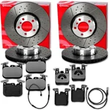 brembo BREMSSCHEIBEN+BELÄGE VORNE+HINTEN passend für BMW 3er F30 F31 4er F32 F36