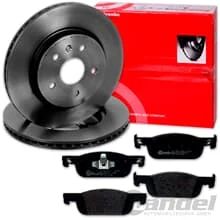 brembo BREMSSCHEIBEN + BELÄGE VORNE passend für DACIA SANDERO 2 + LOGAN / MCV 2