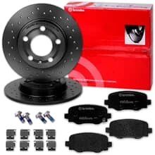 brembo SPORT BREMSSCHEIBEN 278mm + BELÄGE HINTEN für FIAT 500X + JEEP RENEGADE