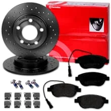 brembo SPORT BREMSSCHEIBEN 284mm + BELÄGE VORNE für FIAT GRANDE PUNTO EVO 199