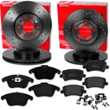 brembo SPORT BREMSSCHEIBEN + BELÄGE VORNE+ HINTEN für VOLVO V70 V60 XC70 S60 S80