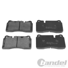 BREMSBELÄGE BREMSBELAGSATZ VORNE für AUDI A3 SPORTBACK + TT OHNE WK 2.5 QUATTRO