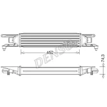 DENSO LADELUFTKÜHLER TURBOKÜHLER passend für ALFA ROMEO MITO FIAT GRANDE PUNTO
