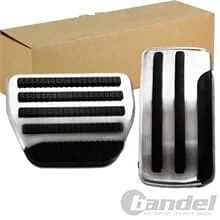 EDELSTAHL SPORT PEDALE PEDALKAPPEN für NISSAN QASHQAI J10 X-TRAIL T31 AUTOMATIK