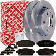 FEBI BREMSSCHEIBEN 268mm + BELÄGE HINTEN passend für OPEL MOKKA A CHEVROLET TRAX