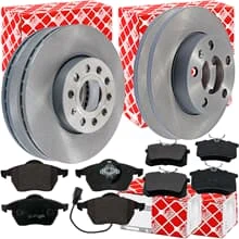 FEBI BREMSSCHEIBEN + BELÄGE VA+HA passend für VW GOLF IV BEETLE BORA AUDI A3
