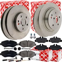 FEBI BREMSSCHEIBEN + BELÄGE VORNE+HINTEN passend für MERCEDES VITO VIANO W639