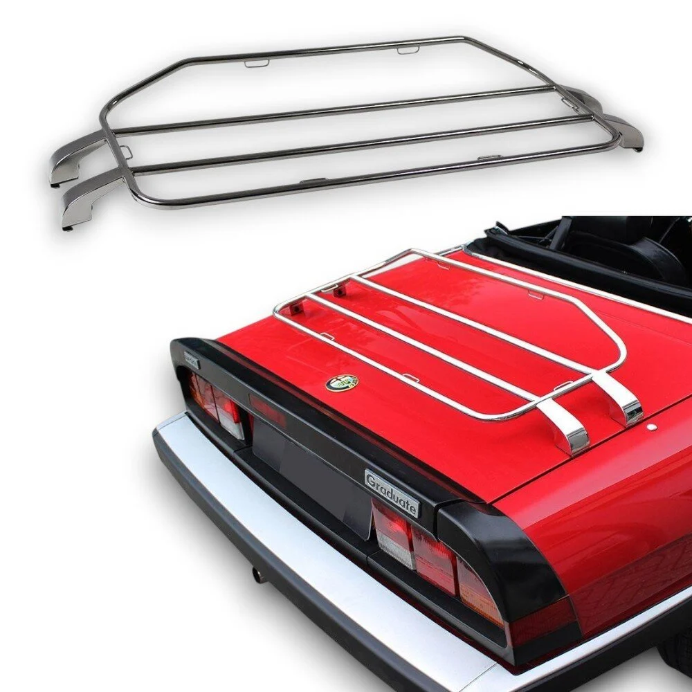 Gepäckträger Heckträger für Alfa Romeo Spider 105 / 115 64-94 Sondermodell Chrom