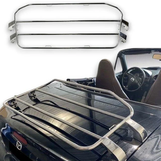 Gepäckträger Heckträger für Mazda MX-5 NA Roadster 1989-1998 Sondermodell Chrom