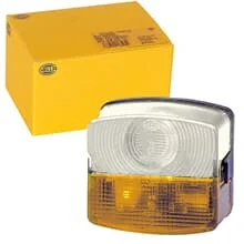 HELLA C5W P21W BLINKLEUCHTE BLINKER GELB LINKS | 2BE 003 182-091