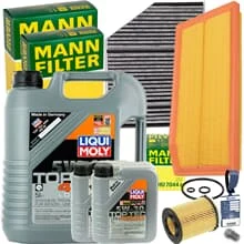 INSPEKTIONSPAKET+LIQUI 5W30 ÖL für MERCEDES C/E KLASSE W/S 205 213 GLC X253 C253