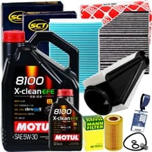 INSPEKTIONSPAKET+MOTUL 5W30 ÖL für MERCEDES C KLASSE W/S 205 C220-250d BlueTEC+h