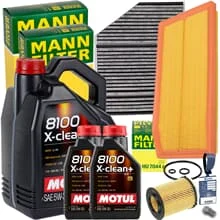 INSPEKTIONSPAKET+X-CLEAN+ ÖL für MERCEDES C/E KLASSE W/S 205 213 GLC X253 C253