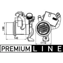 MAHLE ABGASRÜCKFÜHRUNG KÜHLER passend für AUDI A3 VW GOLF 7 1.6 2.0 TDI