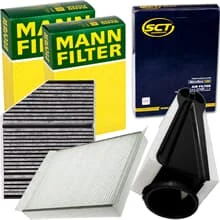 MANN FILTER INSPEKTIONSPAKET für MERCEDES C KLASSE W/S 205 C220-250d BlueTec