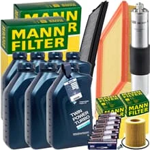 MANN INSPEKTIONSKIT+7x1L BMW TWINPOWER 5W30 ÖL passend für BMW 3er E46 320i-330i