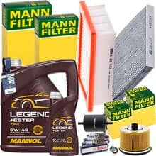 MANN INSPEKTIONSPAKET+1x4L MANNOL 0W40 MOTORÖL passend für SMART FORTWO FORFOUR